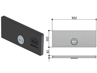 PLACCA ESTERNA DI SICUREZZA 0442- - (0442.0030.W000) - 1 pezzi PREFER