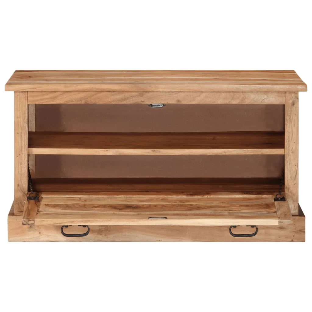 Panca portascarpe 85 x 40 x 45 cm in legno massello di acacia 02_0010916