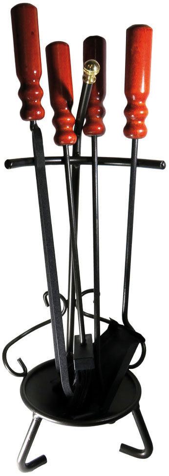 ATTREZZATURE PER CAMINETTI ''GEMONA'' 5 pezzi, cm. 65 h