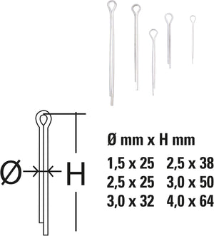 COPIGLIE ASSORTITE IN CONFEZIONE DA 555 PEZZI