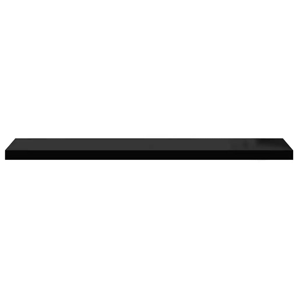 Scaffale a Parete Nero 120x23,5x3,8 cm in MDF 323841