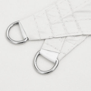 Parasole a Vela Oxford Triangolare 3x4x4 m Bianco 135284