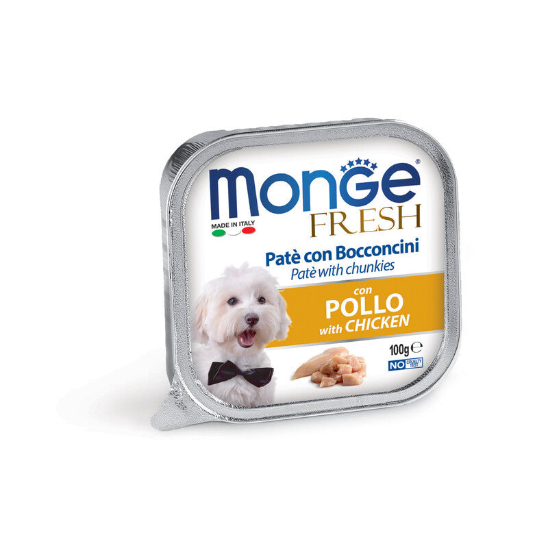 MONGE FRESH GR.100 POLLO- 1,0 pz