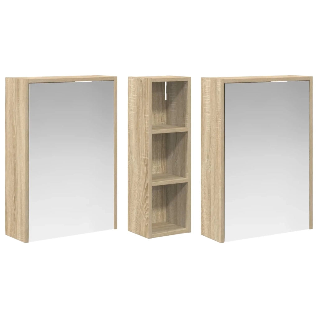 Set di Armadi da Bagno 3 pcs 106 x 16 x 62,5 cm 3403794