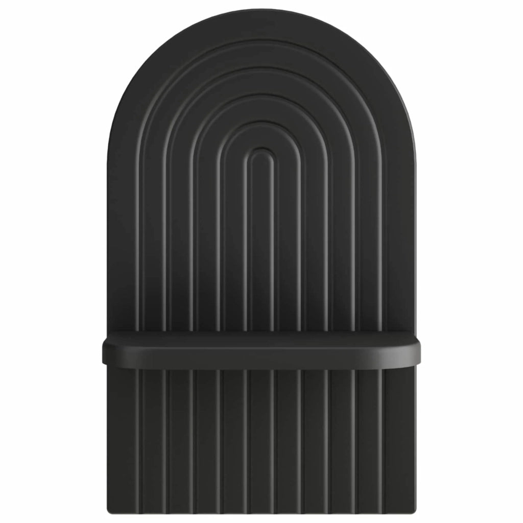 Scaffale da parete 2 pz Nero 23 x 13.5 x 37.5 cm 8014924