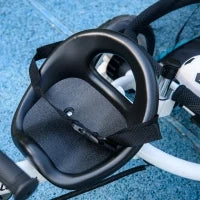 Triciclo per Bambini, Bicicletta per Bambini, Cestino Posteriore, Portabevande, Parasole, Metallo, Azzurro
