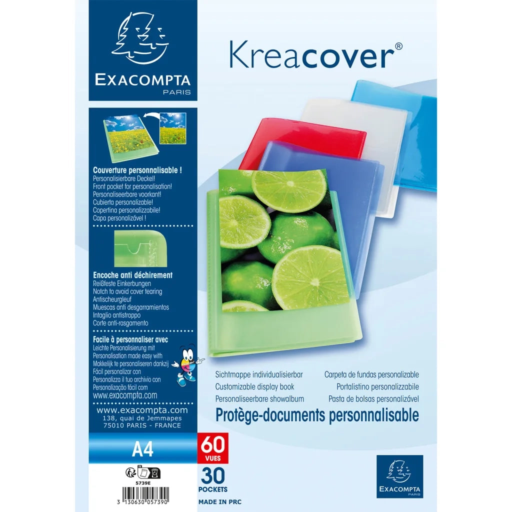 Exacompta Portalistini Kreacover A4 30 Tasche PP 12 pz 444616