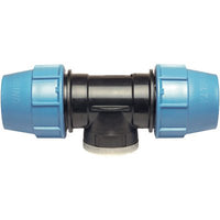 TEE A COMPRESSIONE FILETTO FEMMINA PN16 UNIDELTA - MM 50X11/2F