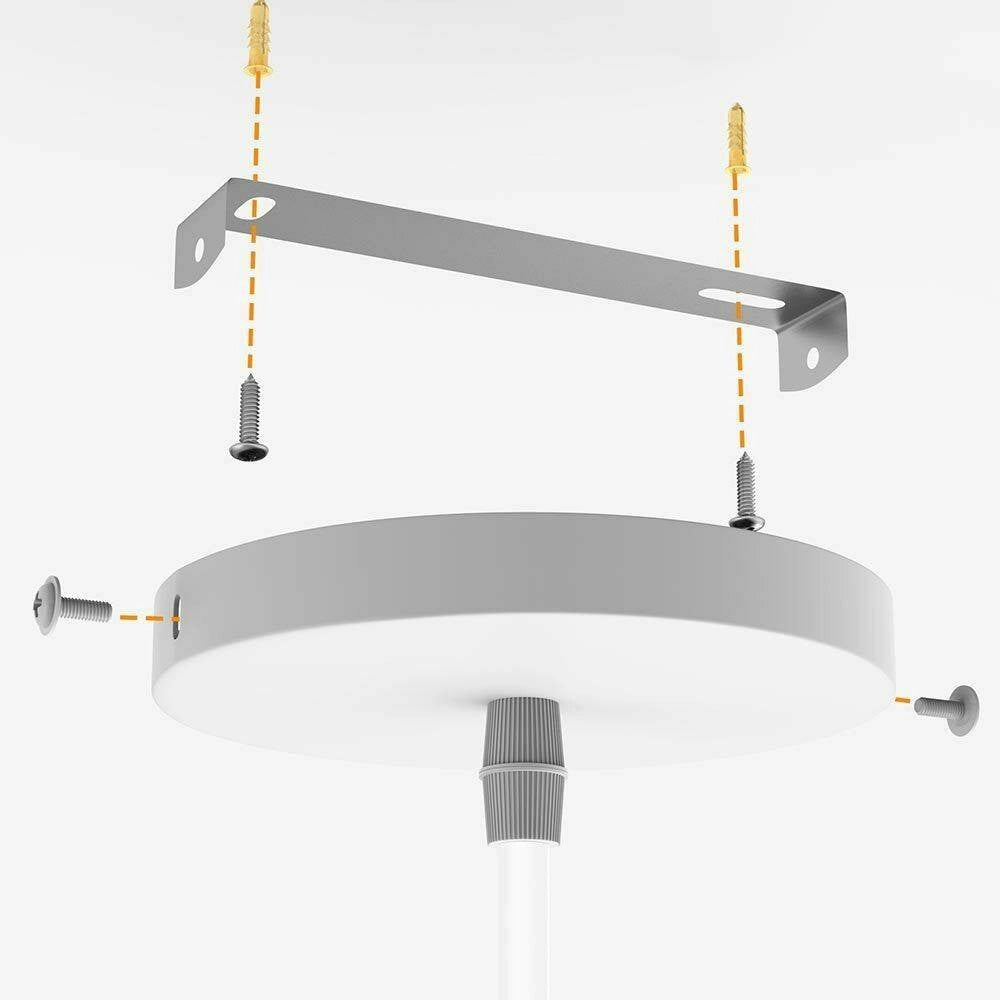 Trade Shop - Lampadario Lampada Sospensione Piramide 30cm Design Moderno Paralume Bianco -