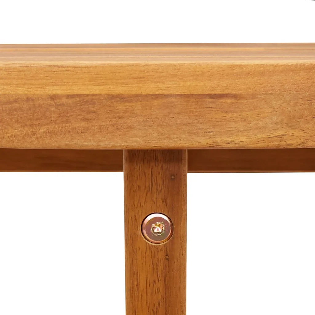 Tavolo da pranzo rotondo da giardino Ø90x75 cm in Legno Massello di Acacia 4108134