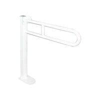 Ribaltbile su colonna in acciaio inox rivestito in nylon, bianco