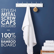 Capocassettino per Parete - Capocassettino Bianco con 6 Ganci - 59 cm