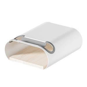 supporto a parete per bicicletta bianco 25,6 x 30 x 11,4 cm fino a 25 kg, portabici universale, in sospensione, per tubi orizzontali Ø 55 mm e manubri larghi 500 mm
