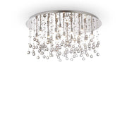 Plafoniera Contemporanea Moonlight Metallo-Cristallo Oro 15 Luci G9 3W 3000K