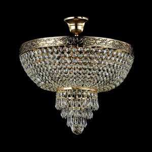 Lampadario Royal Classic in Metallo Palace Oro Antique