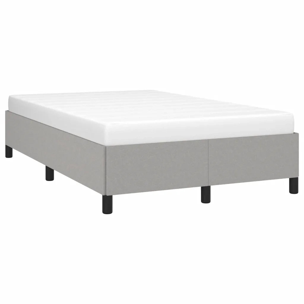 Giroletto senza Materasso Grigio Chiaro 120x190 cm in Tessuto