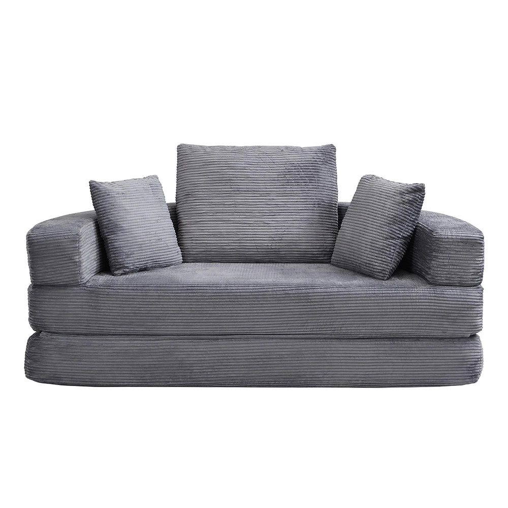 Canap¨¦ letto multifunzionale - Xylo - 173x176 cm - Velours c?t¨¦l¨¦