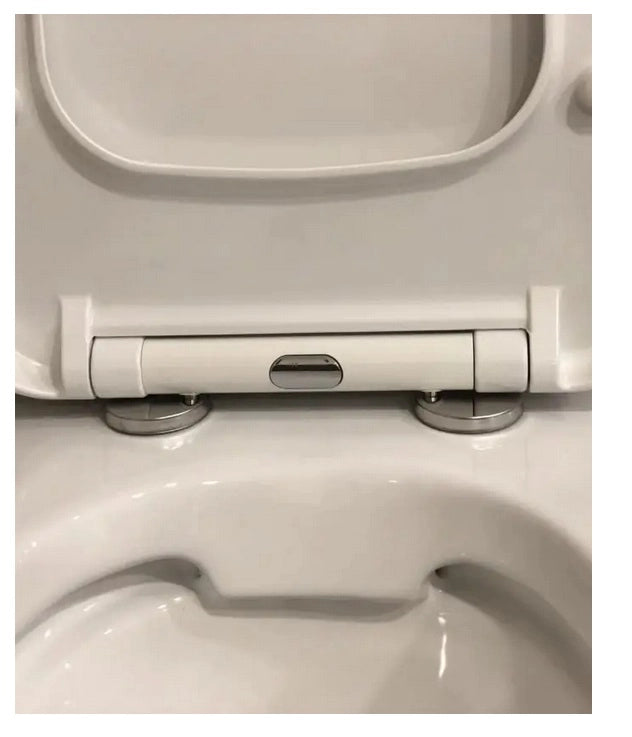 Coppia di sanitari wc e bidet sospesi ceramica SICENA SQUARED