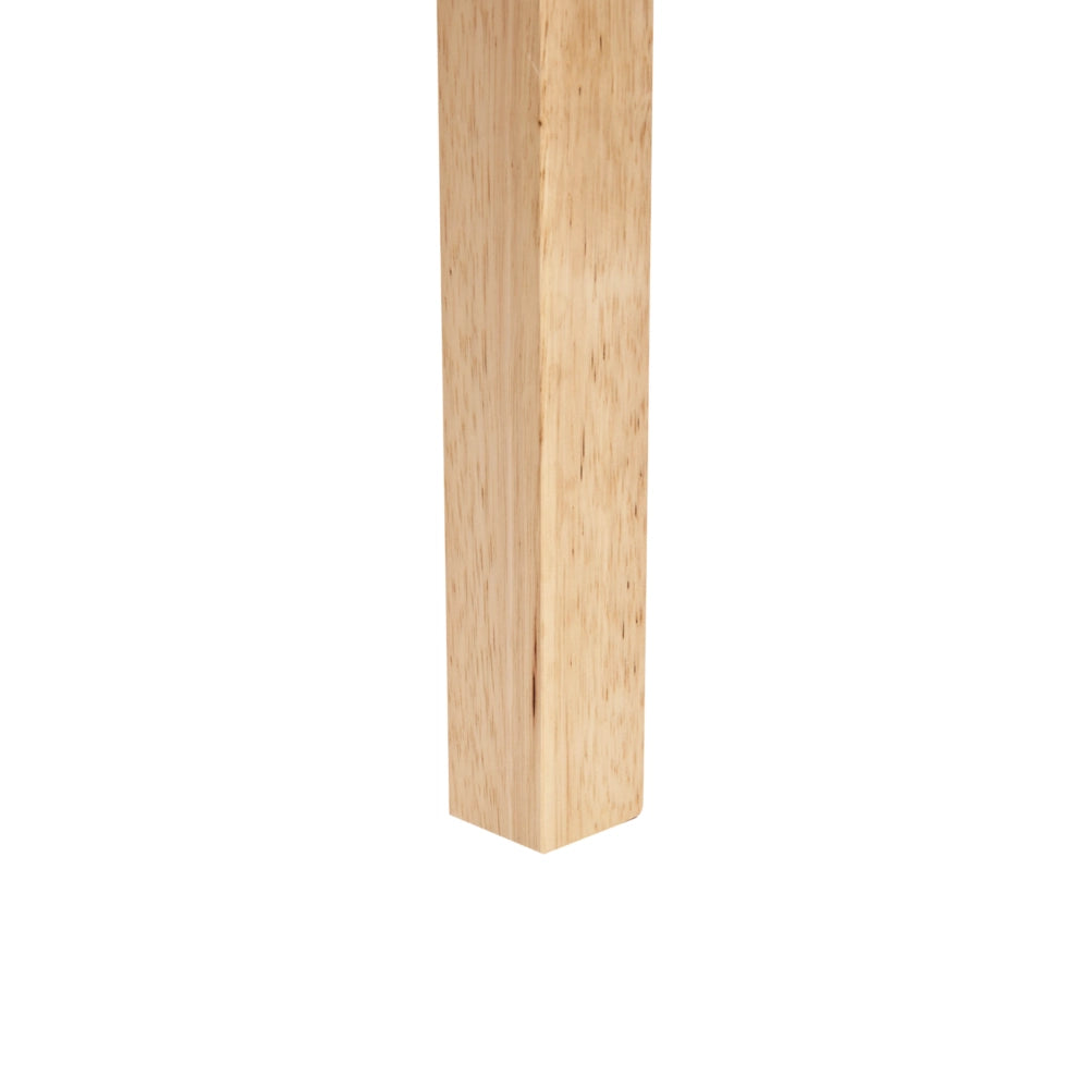 Set di 2 sedie da pranzo imbottite in legno di gomma poliestere marrone chiaro e verde menta Stile tradizionale