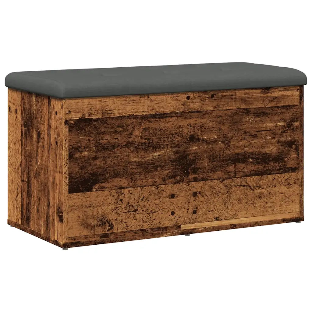 Panca Portaoggetti Legno Antico 82x42x45 cm Legno Multistrato
