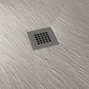 Piatto Doccia in Pietra 90x100 cm Pedrinelli Ardesia Stone Side Grigio