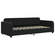 Letto singolo | Letto per adulti | Letto da Giorno Nero 90x190 cm in Velluto