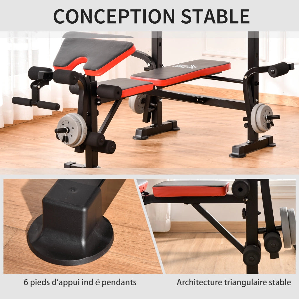 Banc de musculation Fitness ¨C zephmum ¨C nero 175x139x127 cm
