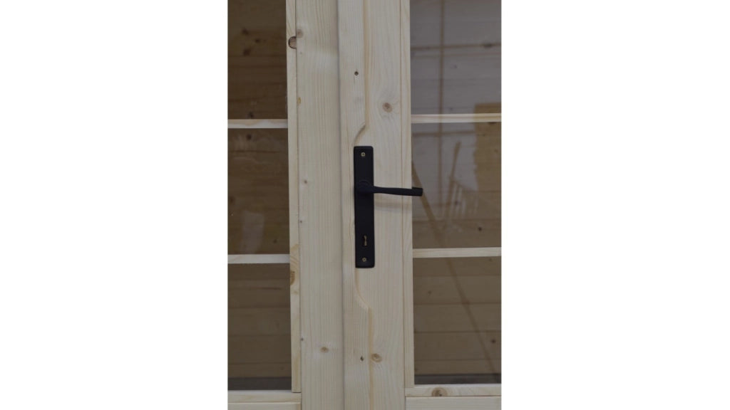 Casetta da giardino in legno - 16m2 - 4x4m - 40mm - colore: naturale - DOM371 - ALTANKA