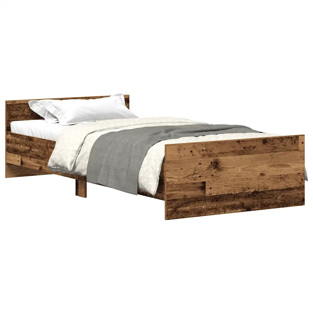 Giroletto senza Materasso Legno Antico 75x190 cm in Truciolato 862310