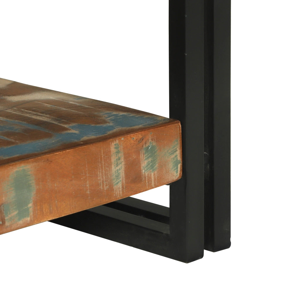 Tavolino da caffÃ¨ Multicolore 120x50x38 cm in Legno Massello di Recupero
