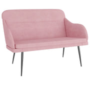 Panca Rosa 110x76x80 cm in Velluto CFW8225477