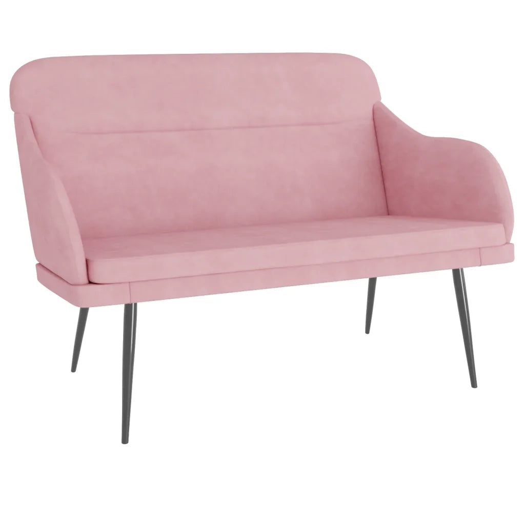 Panca Rosa 110x76x80 cm in Velluto CFW8225477