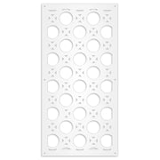 NOTTINGHAM - Pannello in PVC traforato - Parasole Misura: 98x198 cm, Colore: bianco