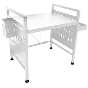 Scaffale Porta Microonde Bianco Allungabile Mensola Cucina Porta Utensili Spezie