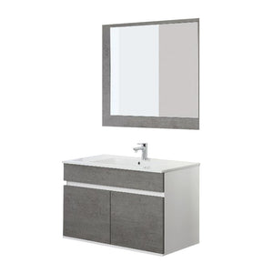COMP.BAGNO FABULA 90CM 2 ANTE Grigio