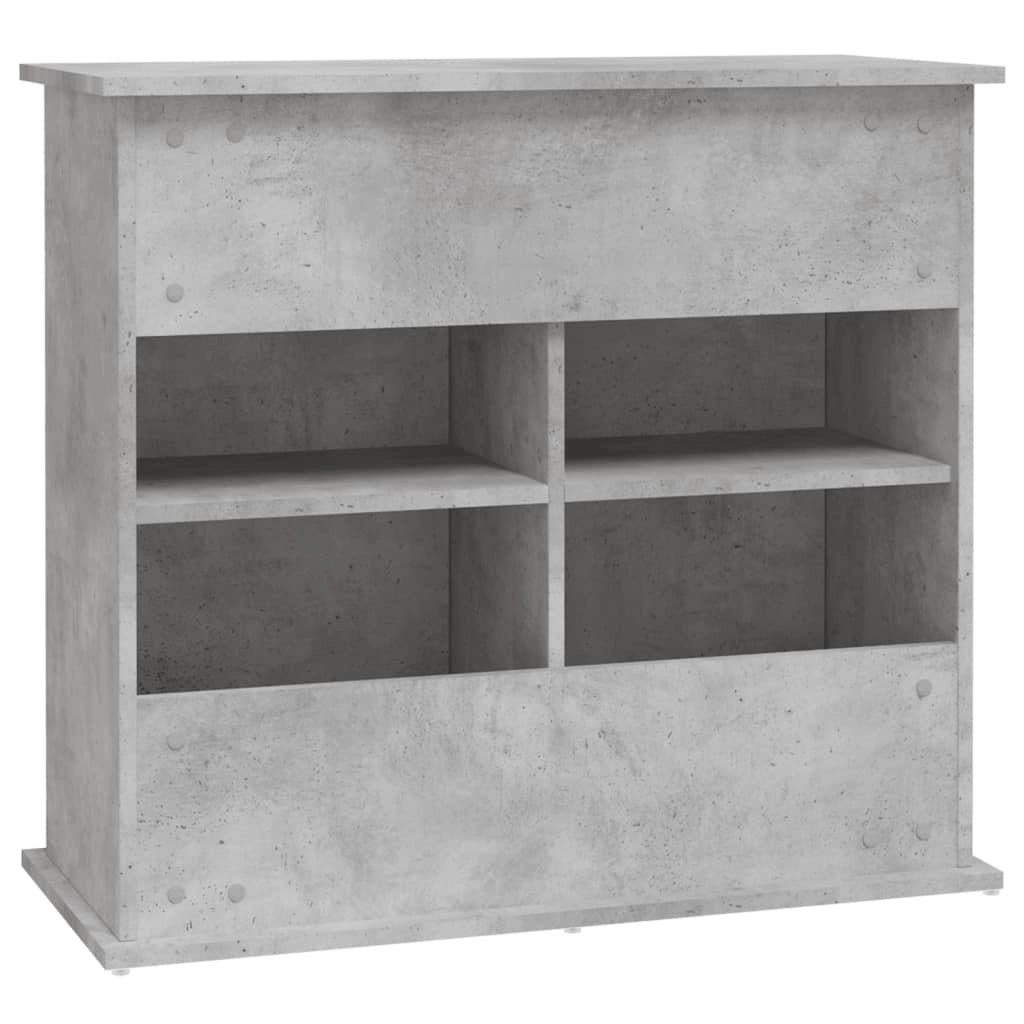 Base per mobiletto per acquario 81 x 36 x 73 cm legno ingegnerizzato grigio 02_0045077