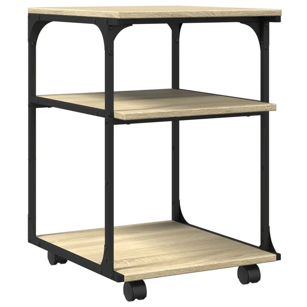 Sonoma Supporto per stampante a 3 livelli scrivania/mobile per ufficio 43 x 48 x 64 cm marrone 02_0044807