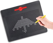 Tavolo di disegno magnetico per bambini - grande, nero con pennelli di gioco