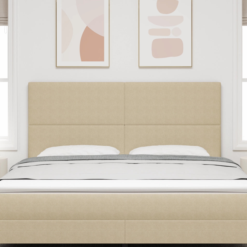 Testiera  Design Semplice Verde Chiaro Grigio 180 cm in Tessuto Vellutato