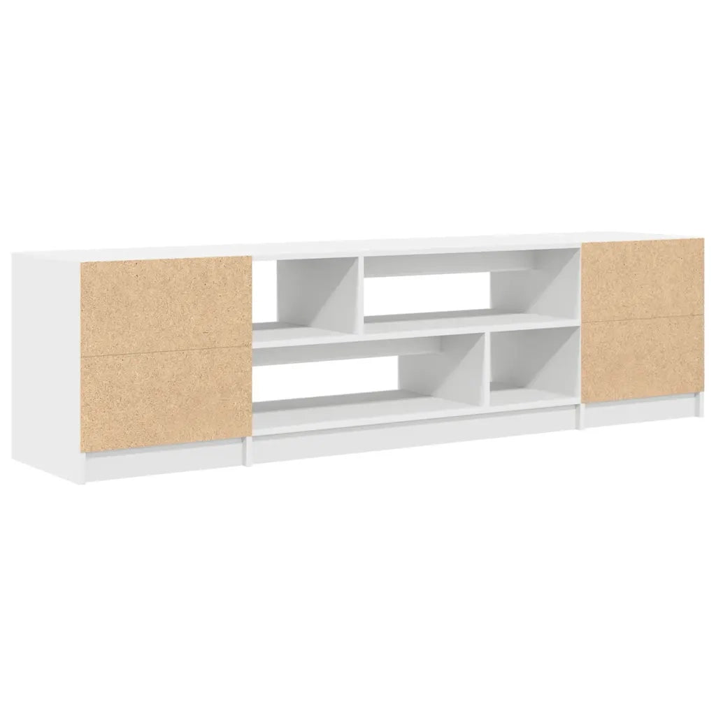 Mobile Porta TV Bianco 188,5x41x50 cm in Legno Multistrato 3328417