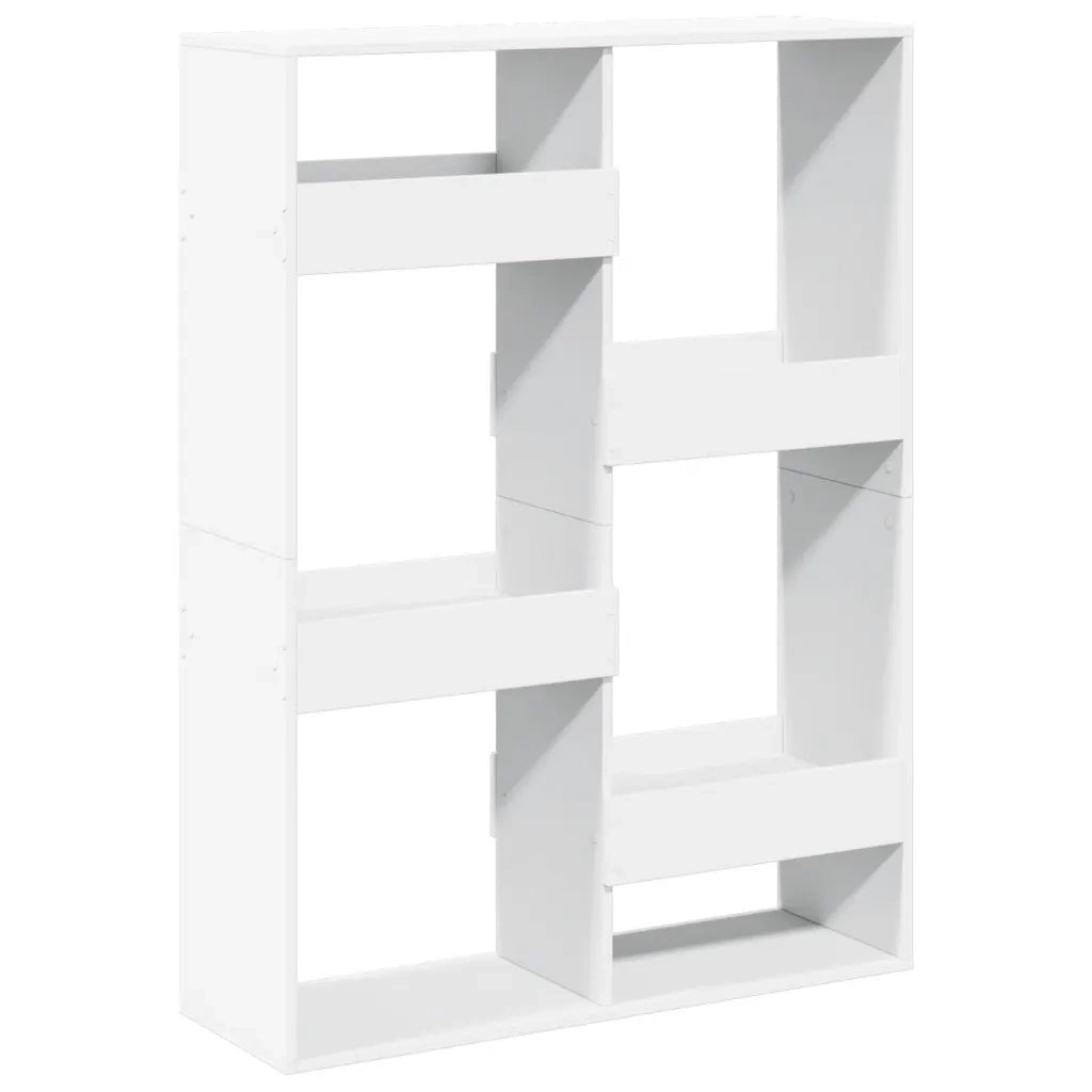 Libreria Bianca 100x33x135 cm in Legno Multistrato