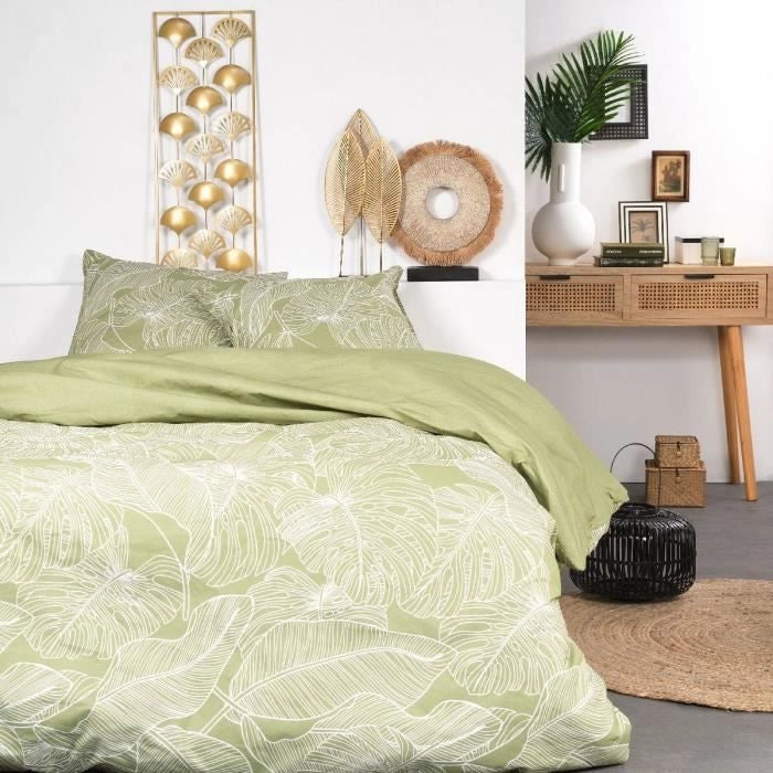 Set di letti - oggi Sunshine - 240x260 cm - 2 persone - Cotone con stampa floreale