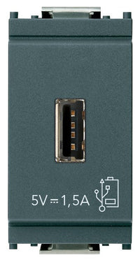 VIMAR Unità alimentazione USB 5V1,5A 1M grigio - 16292