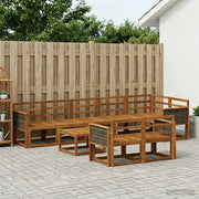 Set di divani da esterno 9 pcs Naturale