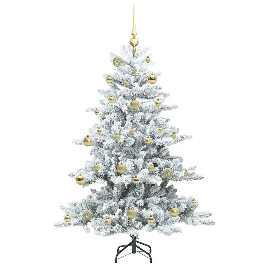 Albero di Natale | Decorazioni natalizie Artificiale con Rami Pieghevoli Bianco 150 cm