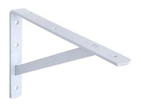 MENSOLA DA CANTINA ZINCATA BIANCA- - mm.300 - 2 pezzi QUALITY