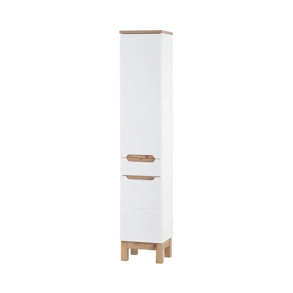 Insieme ERMANO: mobile sottolavabo 60cm + lavabo da incasso rettangolare + sifone + colonna + mobiletto con specchi