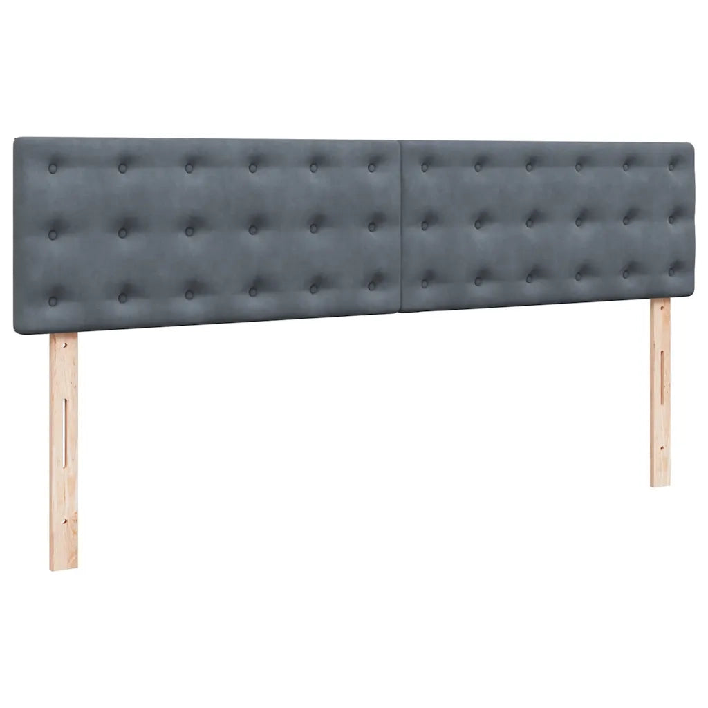 Struttura Letto Pouf con Materassi 200x200 cm Velluto 3312117