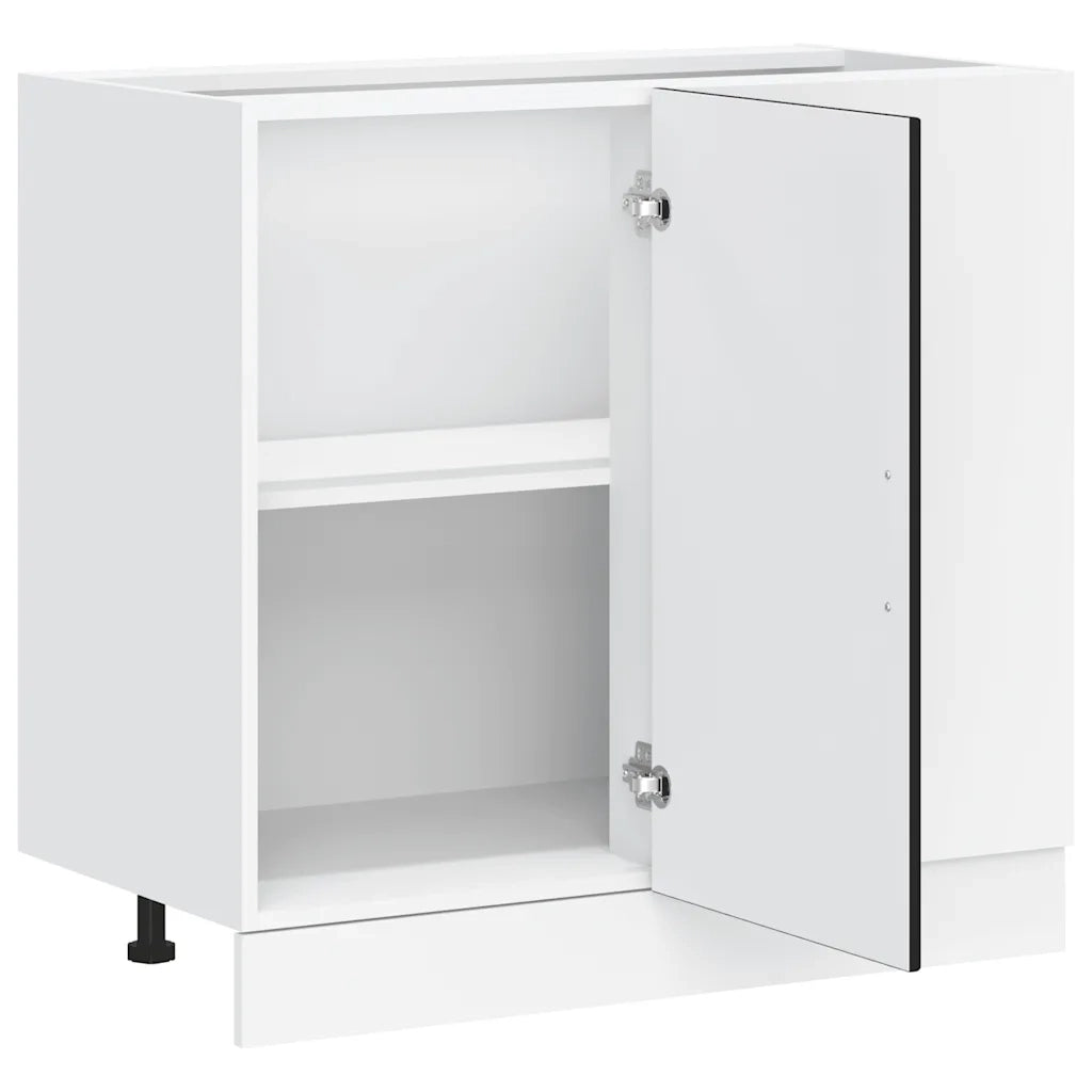 vidaXL Mobile Base Lavello “Lyon” Nero in Legno Multistrato