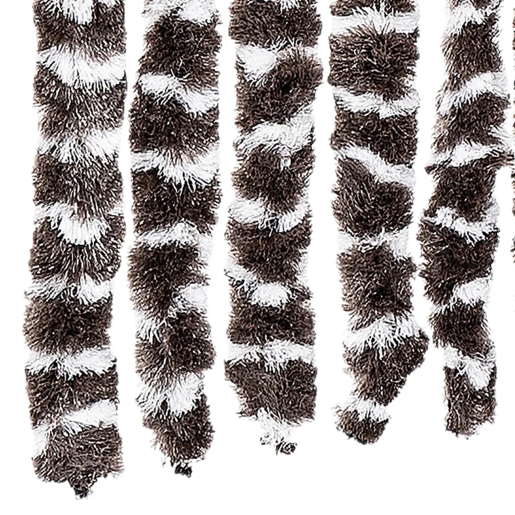 Zanzariera Marrone e Bianco 100x220 cm Ciniglia CFW2230153